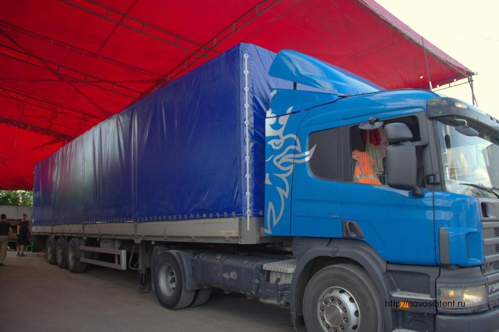 Тент на грузовик Scania в Новосибирске