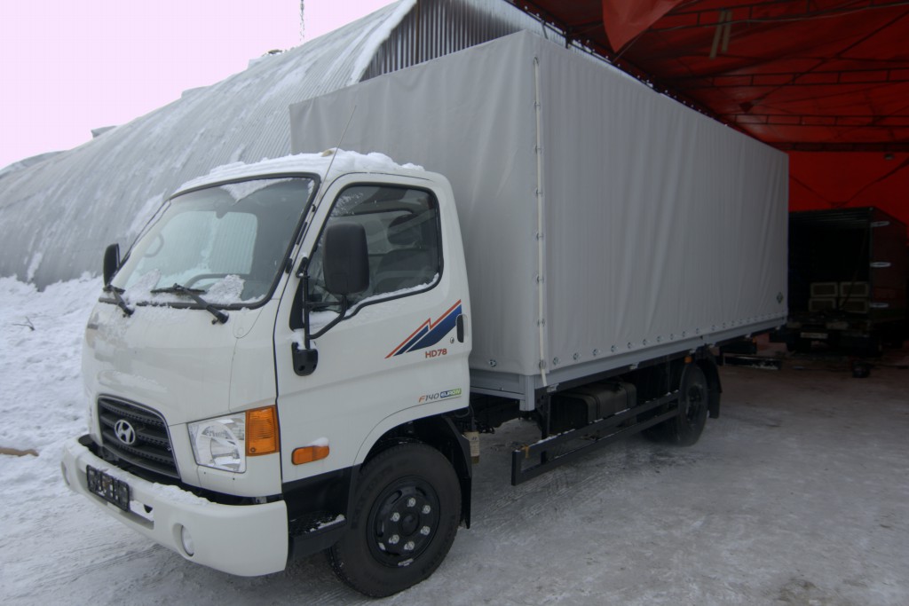 Изготовление тента на корейский грузовой автомобиль Hyundai HD78
