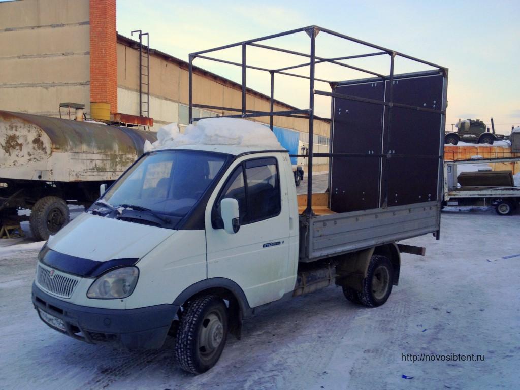 Изготовление и установка каркаса на кузов грузовика Газель в Новосибирске