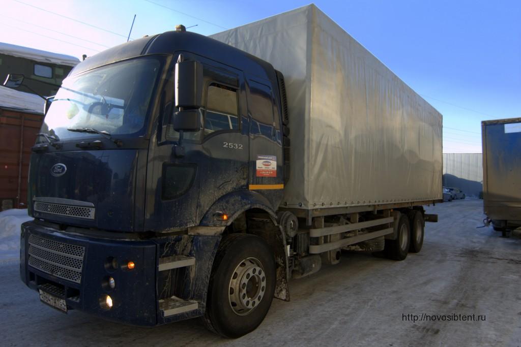 Изготовление тента и каркаса на грузовик Ford 2532 в Новосибирске