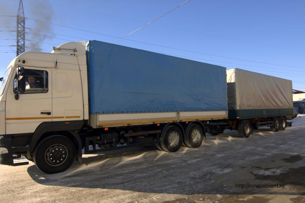 Изготовление и монтаж тента и каркаса на крупнотоннажный грузовик МАЗ в Новосибирске