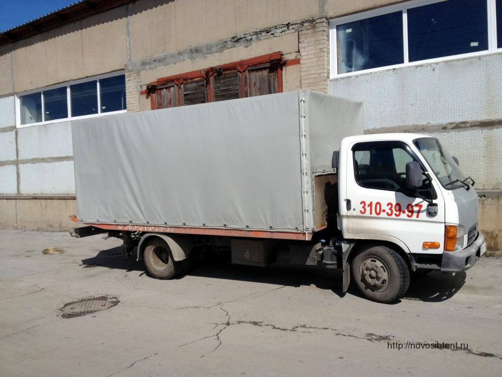Изготовление и монтаж тента для грузового автомобиля Hino в Новосибирске
