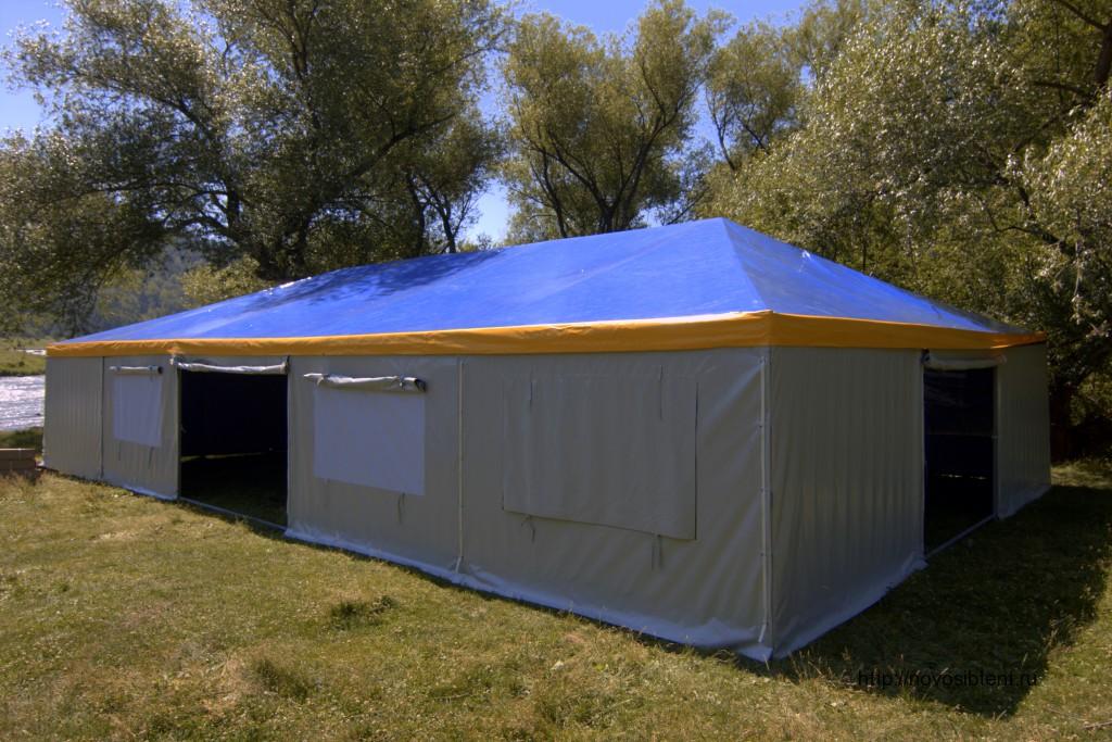 Изготовление и монтаж шатра для летнего лагера